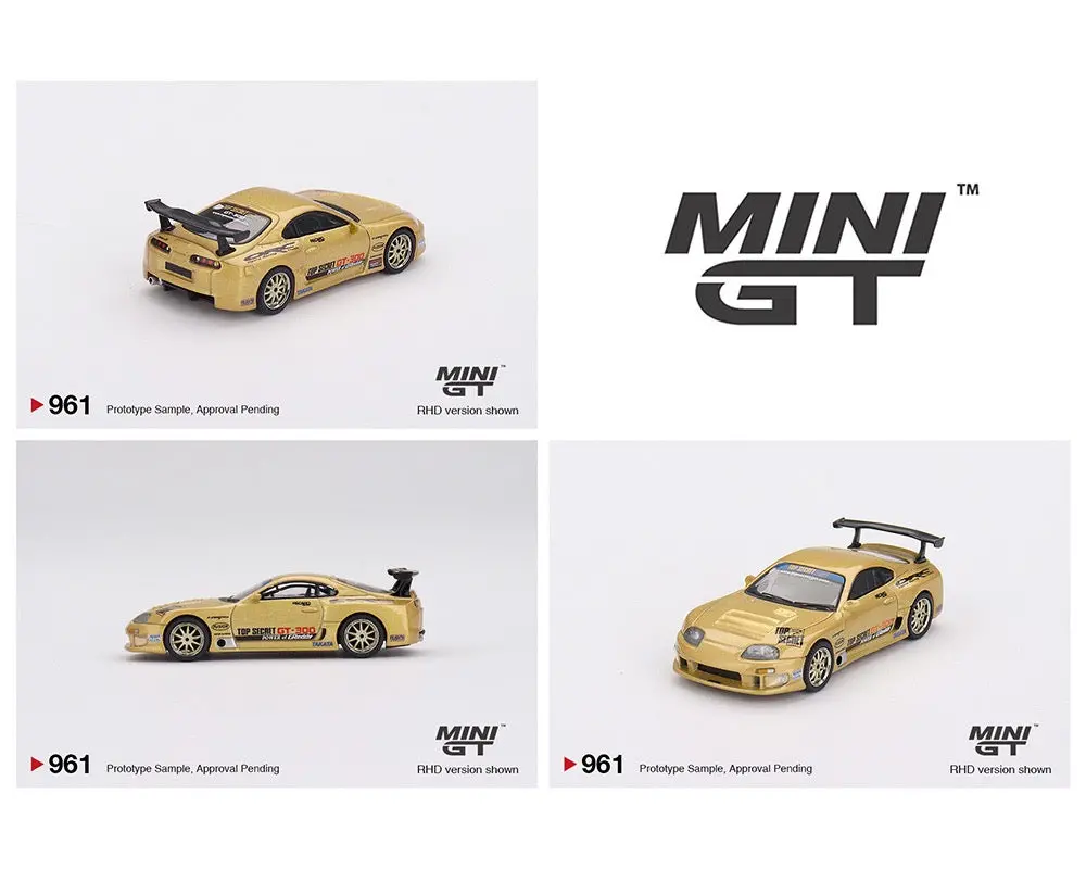 (Preorder) Mini Gt 1:64 Toyota Supra (A80) Top Secret Gt-300 – Top Secret Gold 1