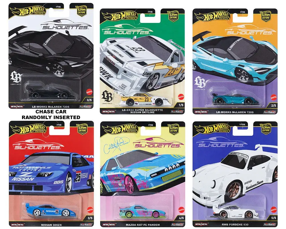 (Preorder) 1 Set Of Hot Wheels 1:64 Car Culture Silhouettes 1