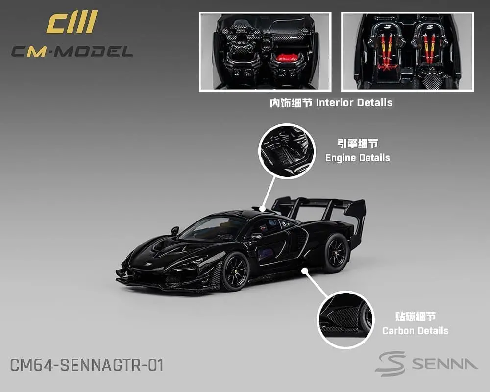 Cm Model 1:64 Mclaren Senna Gtr – Black – Limited Edition 1