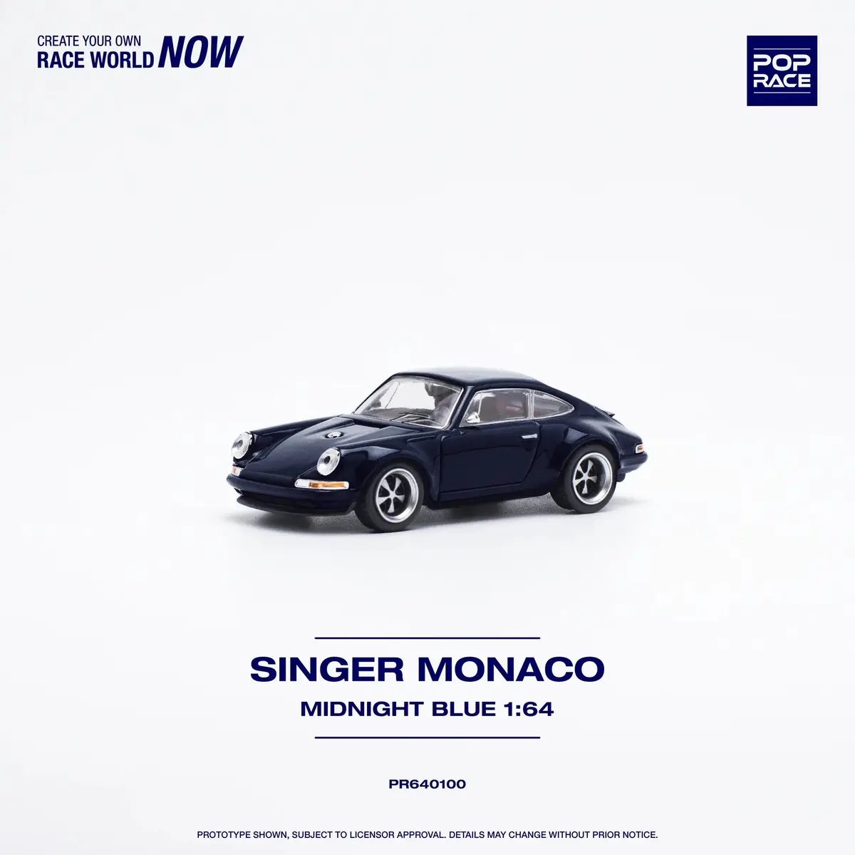 Pop Race 1:64 Singer 964 Coupe Monaco Blue 1