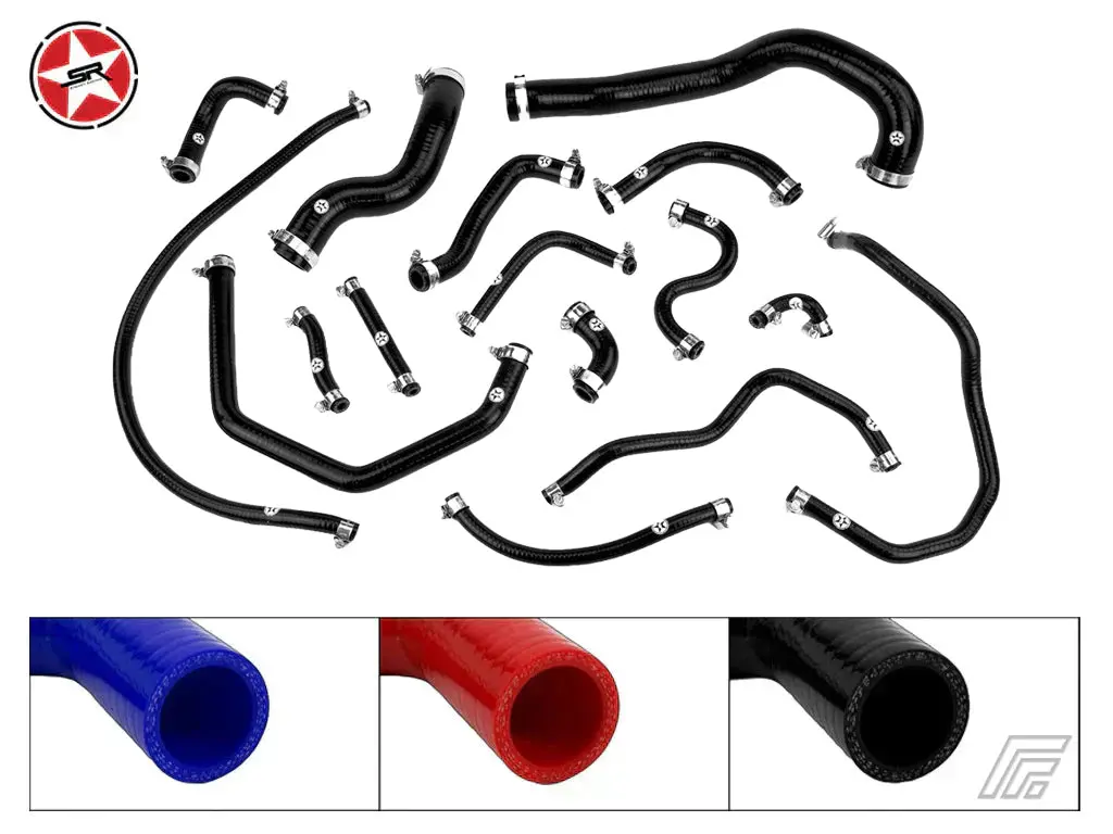 Radiator Coolant & Breather Silicone Hose Kit - Stoney Racing - Supra Jza80 Na 1