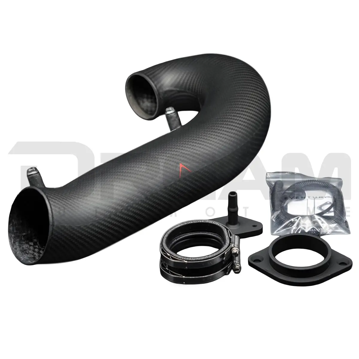 J's Racing | Fl5 Matte Carbon Eventuri Turbo Tube | Honda Civic Type R | Fl5 2.0T K20c1 | 2023+ 1