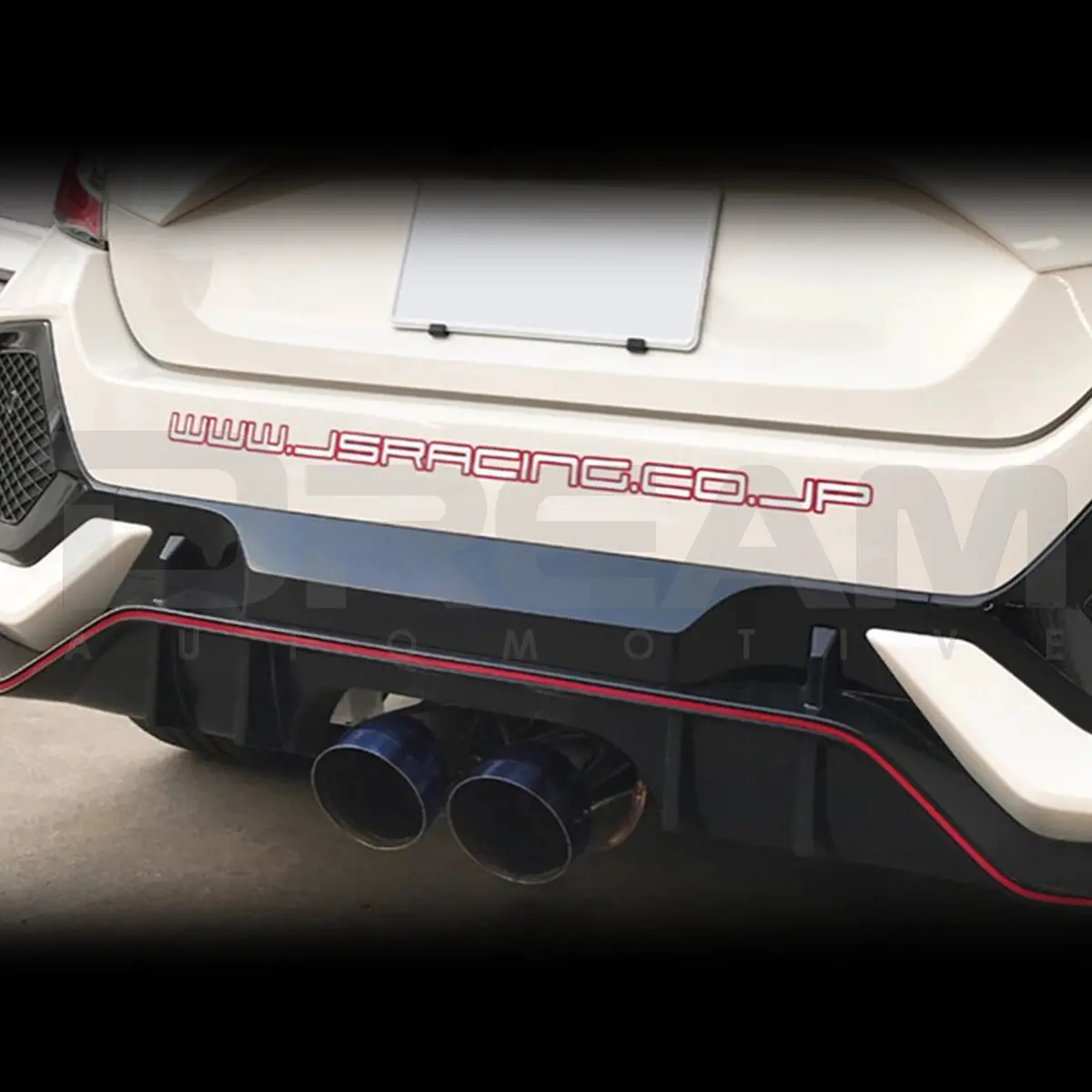 J's Racing Sus Exhaust Plus Dual Semi-Titanium 70Rr Exhaust System | Honda Civic Type R | Fk8 2.0T K20c1 | 2017+ 1