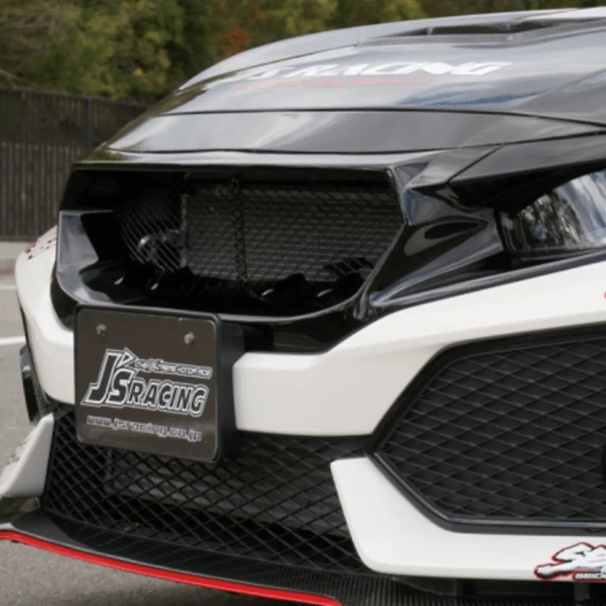 J's Racing Front Sports Grille | Honda Civic Type R | Fk8 2.0T K20c1 | 2017+ 1