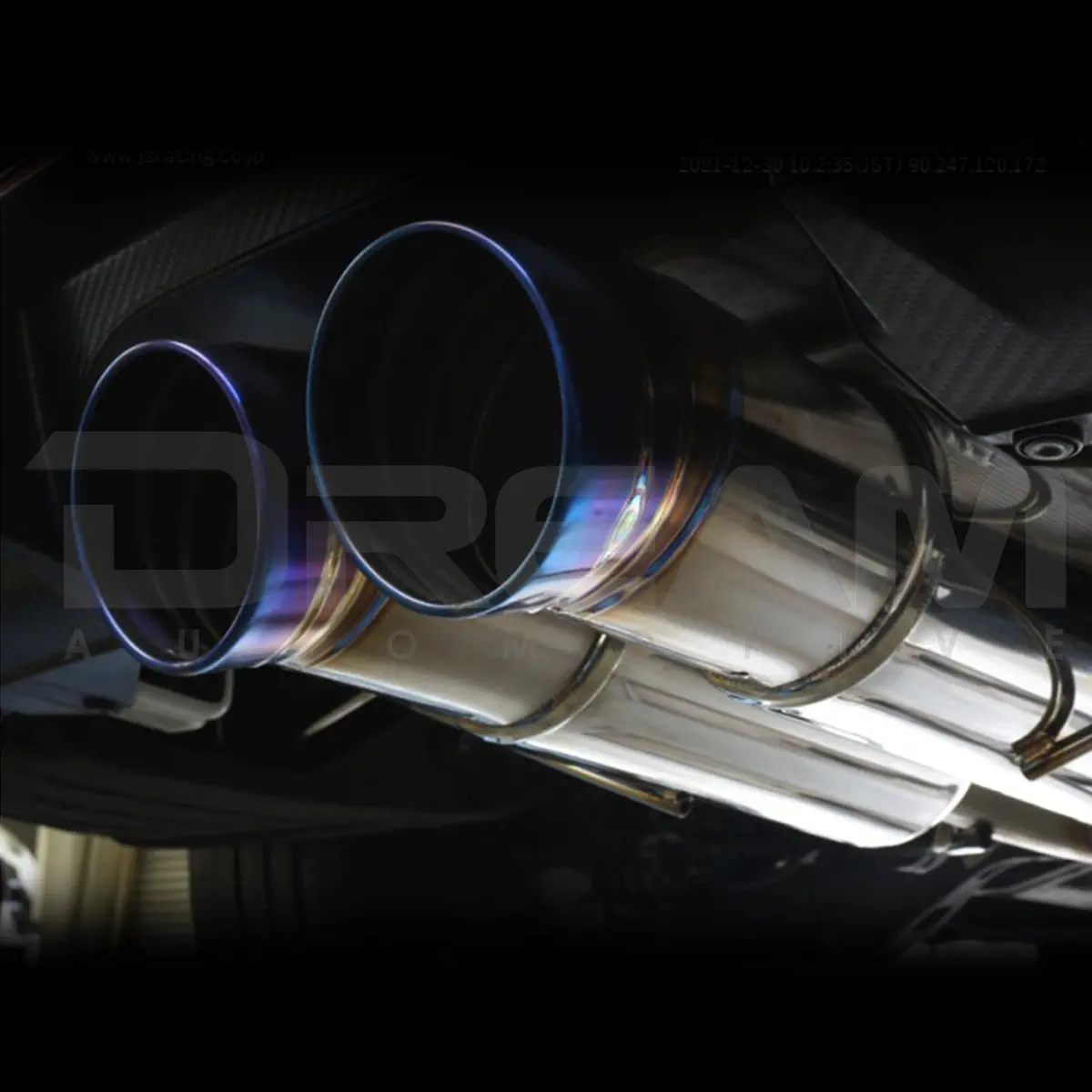 J's Racing Sus Exhaust Plus Legal Dual Semi-Titanium 70Rs | Honda Civic Type R | Fk8 2.0T K20c1 | 2017+ 1