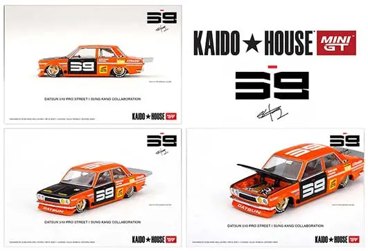 Mini Gt 1:64 Kaido House Datsun 510 Pro Street Sk510 Orange 1