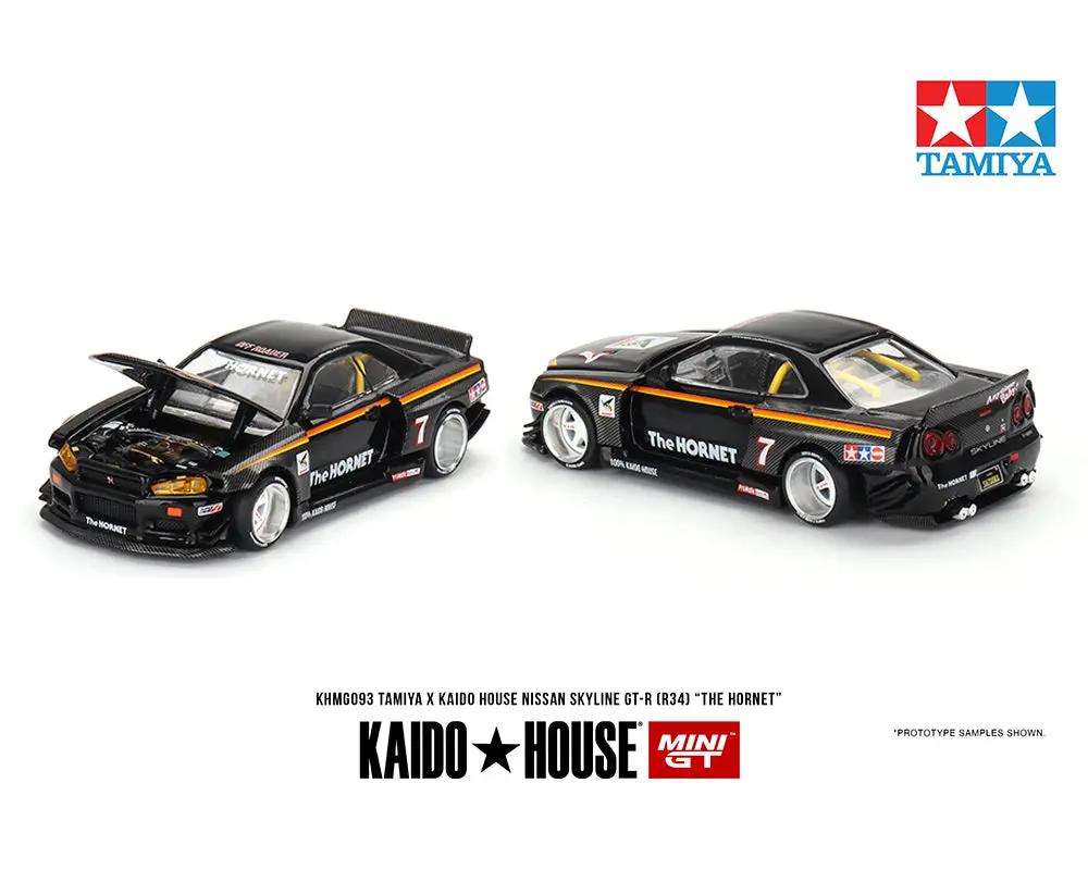 Kaido House X Mini Gt 1:64 Mini Gt 1:64 Tamiya Nissan Skyline Gt-R (R34) ” The Hornet “ 1