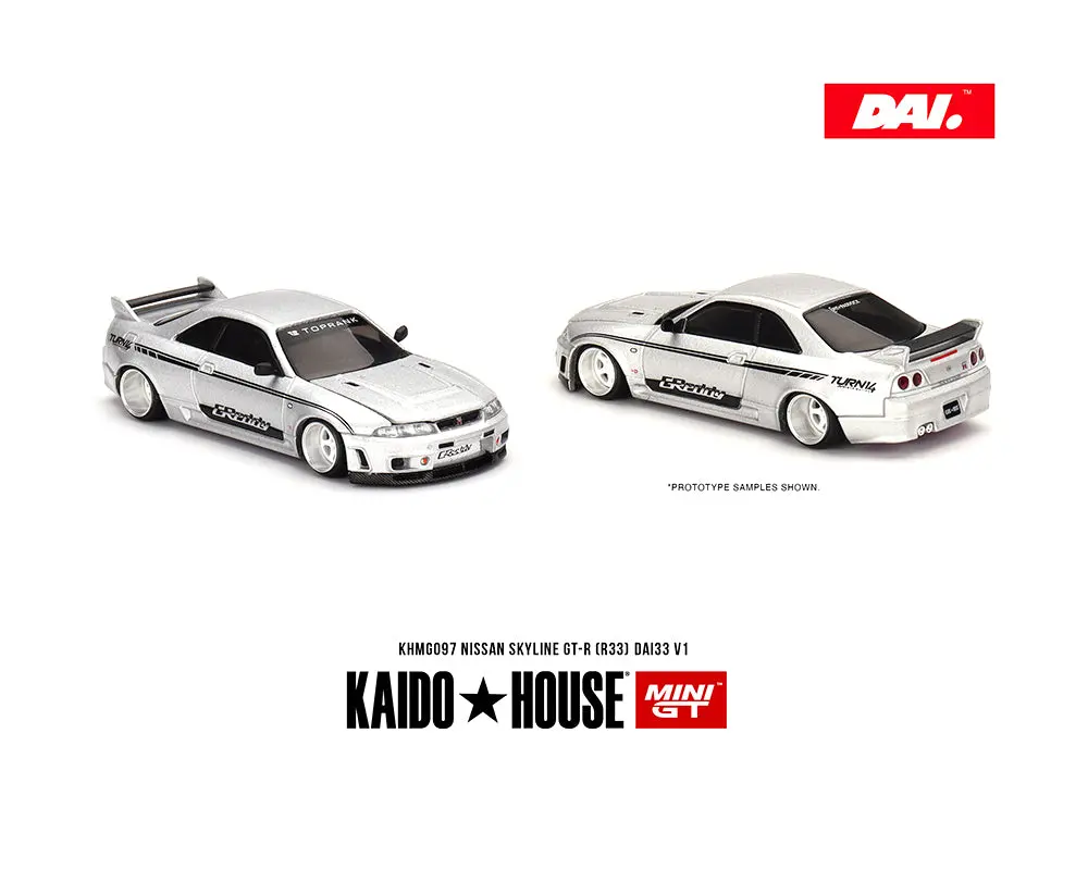 Kaido House X Mini Gt 1:64 Nissan Skyline Gt-R (R33) Dai33 V1 1