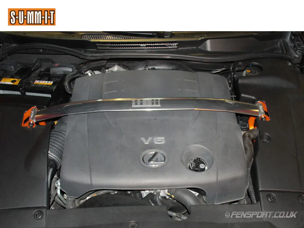 Summit Front Strut Brace - Upper - Polished - Is250, Is300, Is200d, Is220d 1