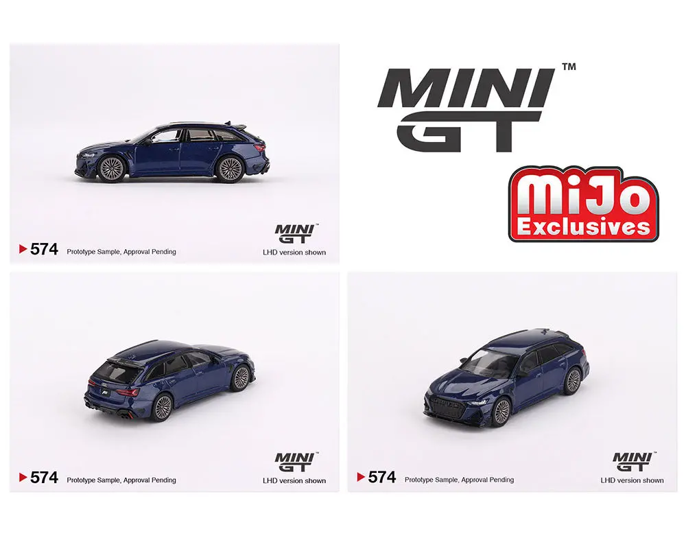 Mini Gt 1:64 Audi Abt Rs6-R – Navarra Blue Metallic – Mijo Exclusives 1