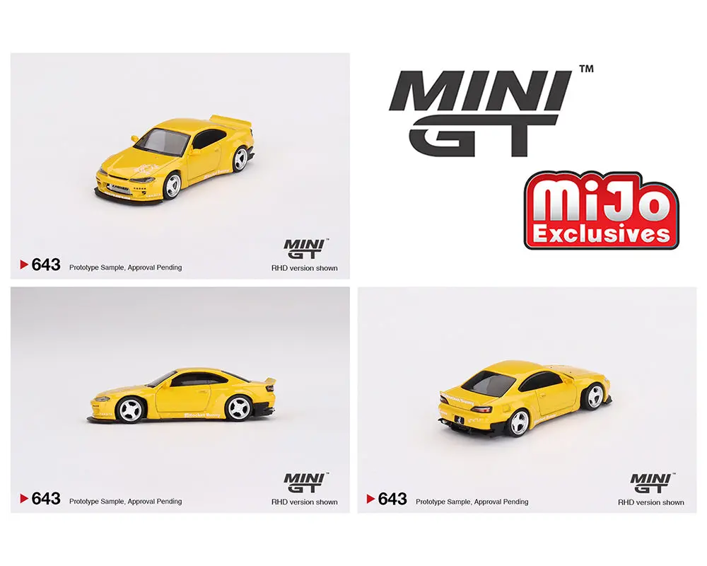 Mini Gt 1:64 Nissan Silvia (S15) Rocket Bunny – Bronze Yellow – Mijo Exclusives 1