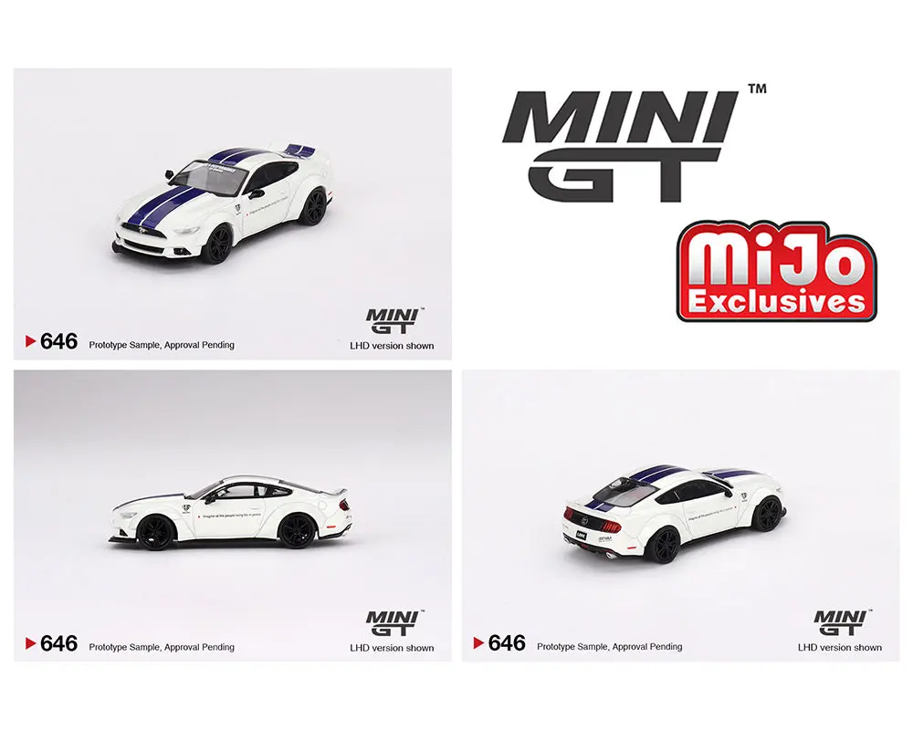 Mini Gt 1:64 Ford Mustang Gt Lb-Works – White – Mijo Exclusives 1