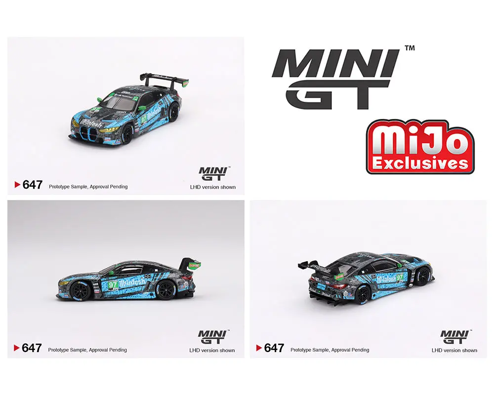 Mini Gt 1:64 Bmw M4 Gt3 #97 Turner Motorsport Imsa 2023 Laguna Seca Gtd 2Nd Place – Blue/Black – Mijo Exclusives 1