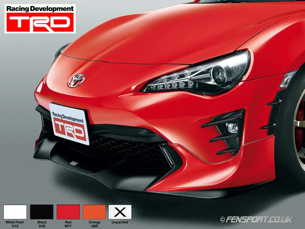 Trd Front Spoiler - Version 2 - With Led Lights - Gt86 1