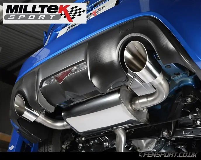 Milltek Performance Exhaust System - Primary Cat Back - Resonated - Gt86 & Brz 2