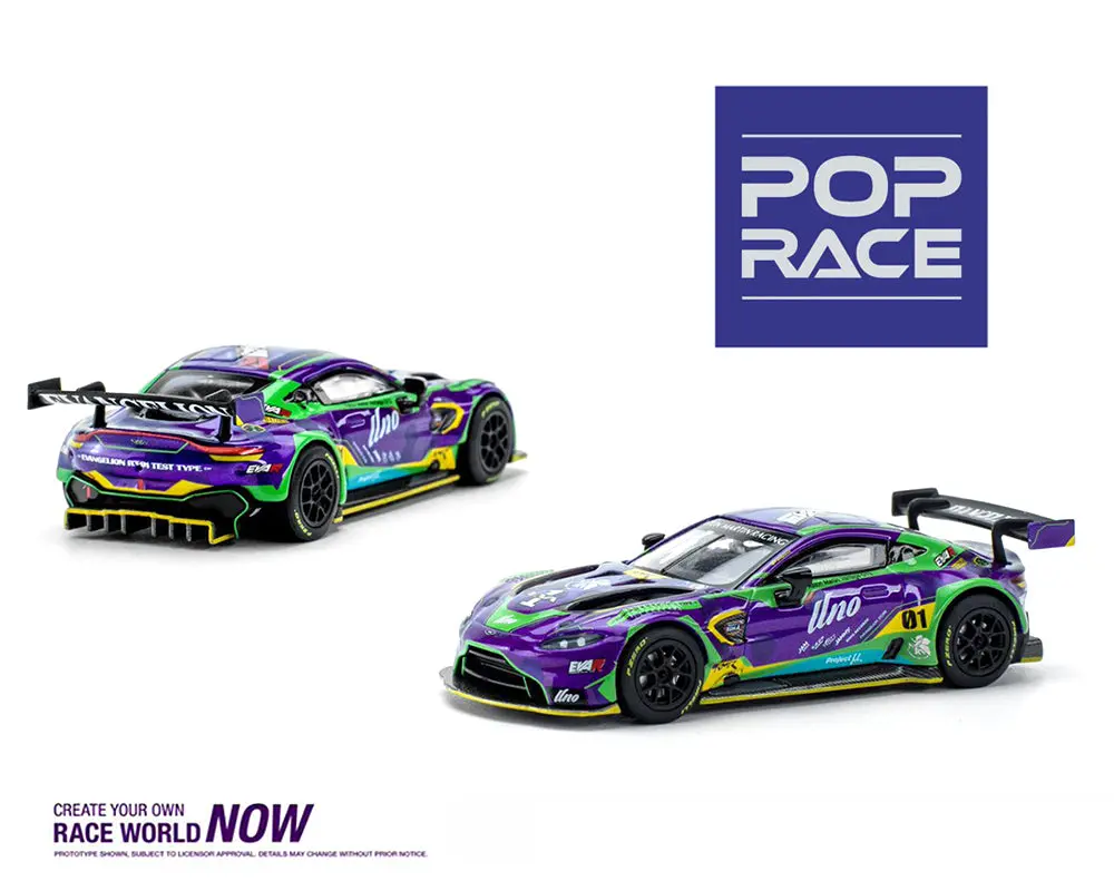 Pop Race 1:64 Aston Martin Gt3 Eva Rt Test Type-01 1