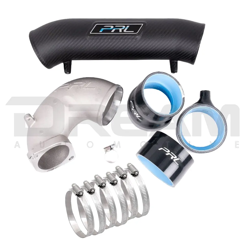 Prl Motorsport | Matte Carbon Fiber Turbocharger Inlet Pipe Kit | Honda Civic Type R | Fl5 2.0T K20c1 | 2023+ 1