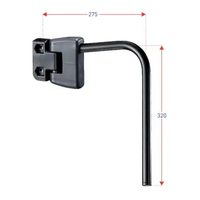 L' Shaped Mirror Arm 1