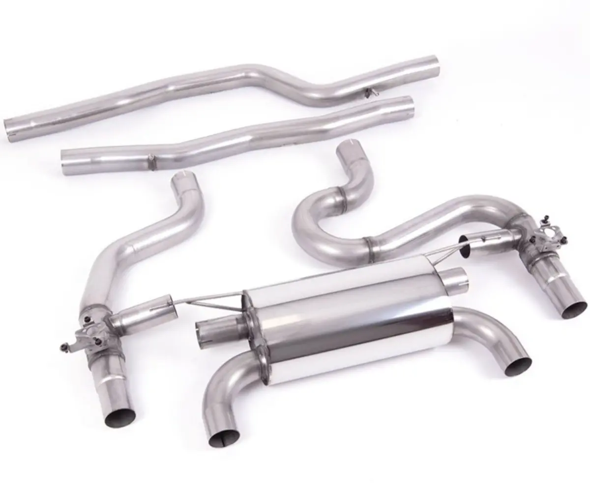 Milltek Gpf / Opf Back System With Quad Gt-90 Exhaust - New Equal Length System Loudest | Bmw M2 Competition | F87 | 2018+ 1