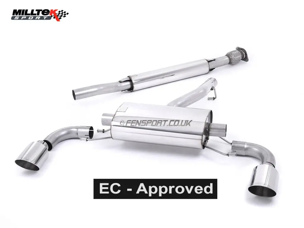 Milltek Performance Exhaust System - 2Nd Cat Back - Resonated - Gt86 & Brz 1