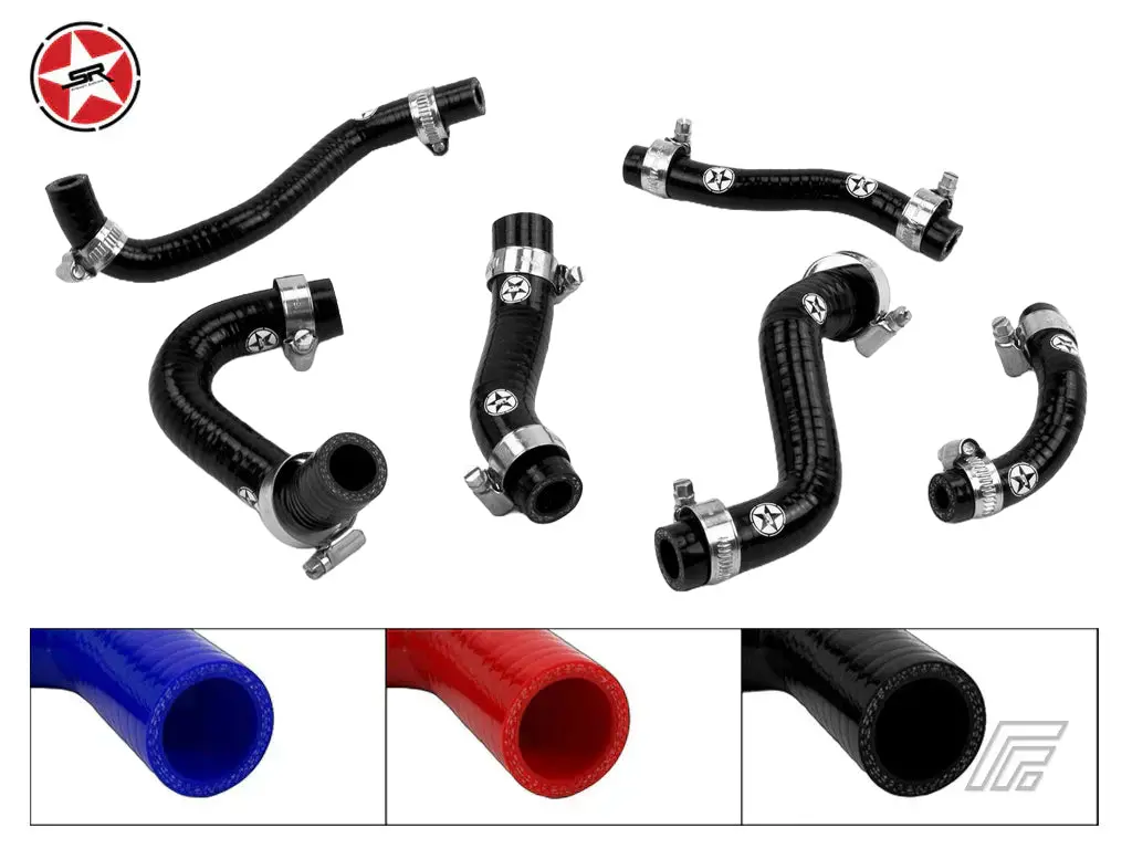Front Trunk Heater & Brake Booster Silicone Hose Kit - Stoney Racing - Mr2 Mk2 Rev 1, 2 & 3 Turbo 1