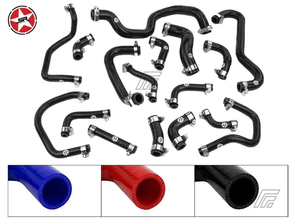 Ancillary Coolant & Breather Silicone Hose Kit - Stoney Racing - Mr2 Mk2 Rev 3+ Na 1