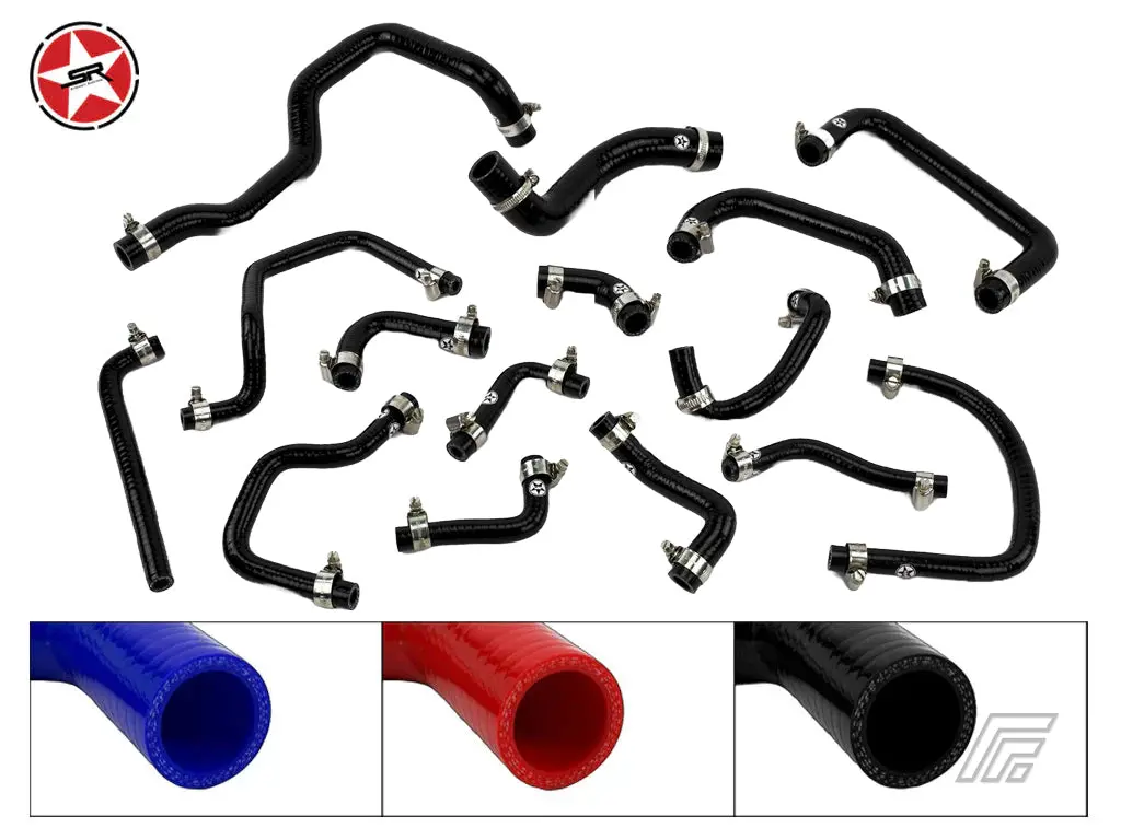 Ancillary Coolant & Breather  Silicone Hose Kit -Stoney Racing - Mr2 Mk2 Rev 1 & 2 Na 1