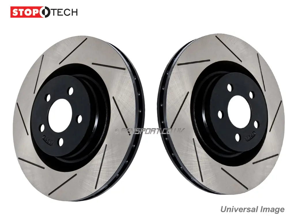 Brake Discs - Front - Stoptech - Grooved - Celica 140 Zzt230 >8/02 Uk & All Jdm 1