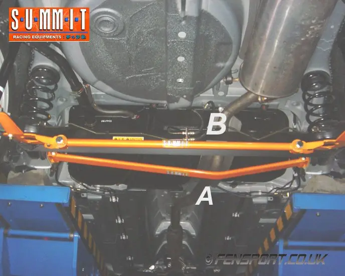 Summit Rear Lower Chassis Brace - Swift 1.3, 1.5 & 1.6 Sport Zc31s 1