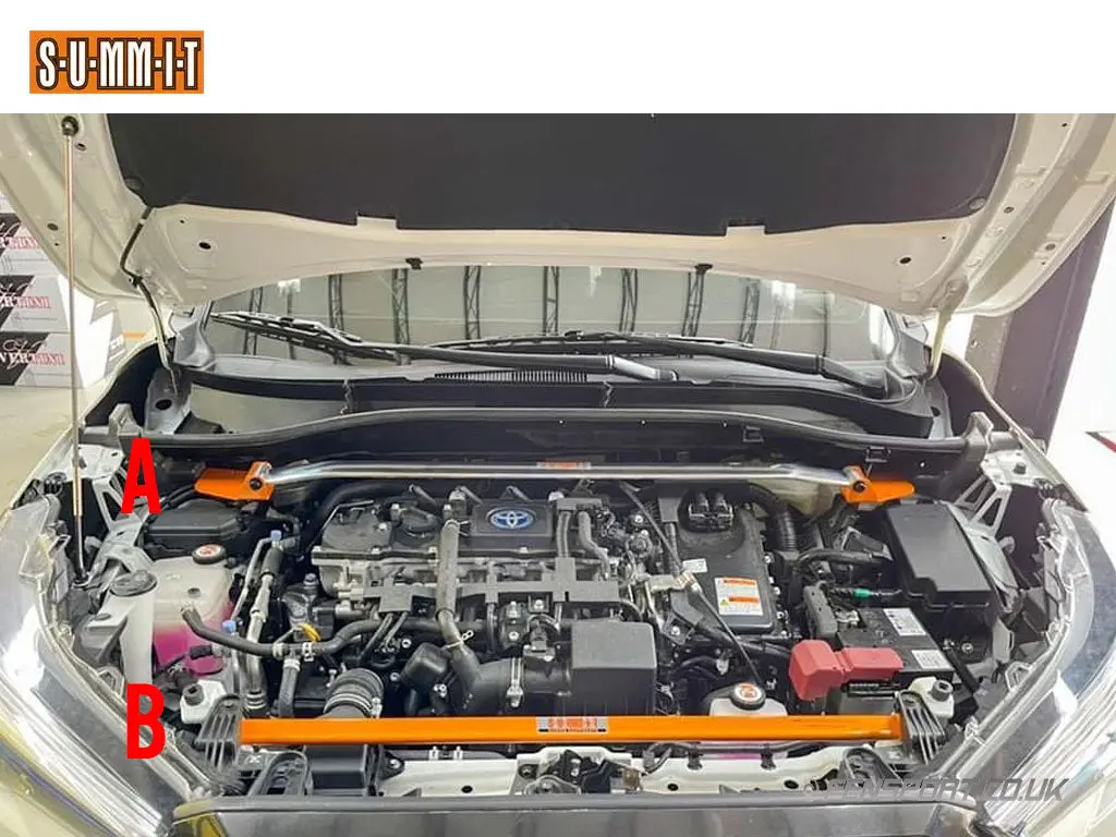 Summit - Strut Tower Brace - Front - Polished - Corolla Cross Xg10, 2019 On 1