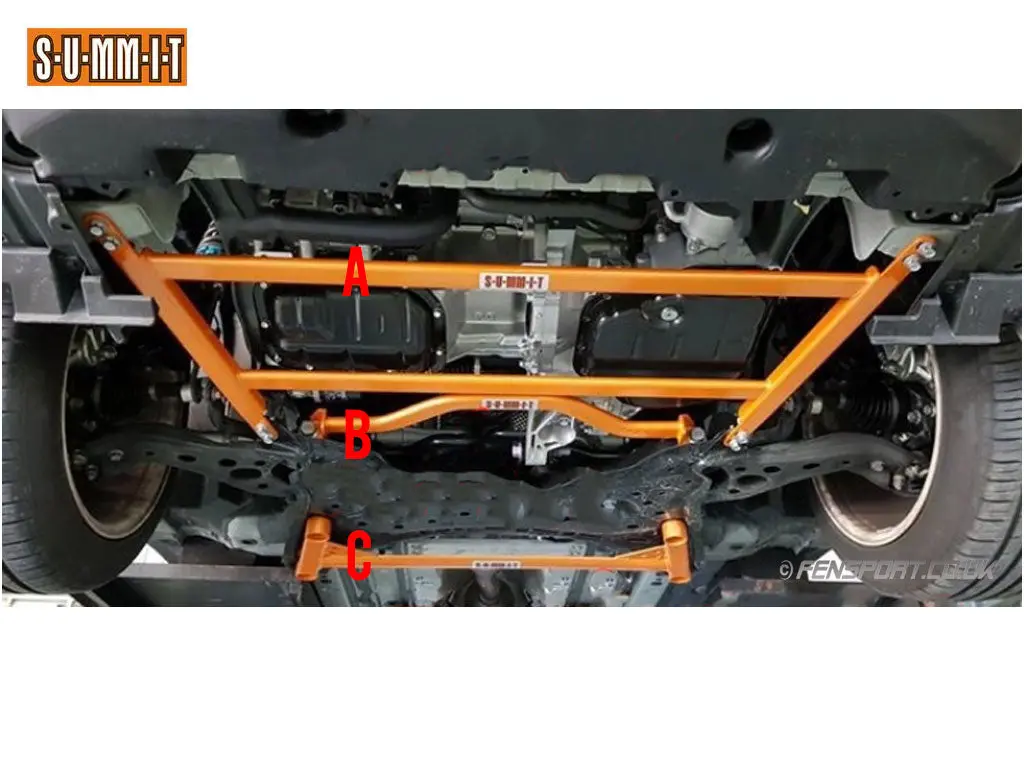 Summit - Front Lower Subframe - Front Brace - 2 Point - C-Hr 1.8, 2Wd & 4Wd, Corolla Gr Sport 2