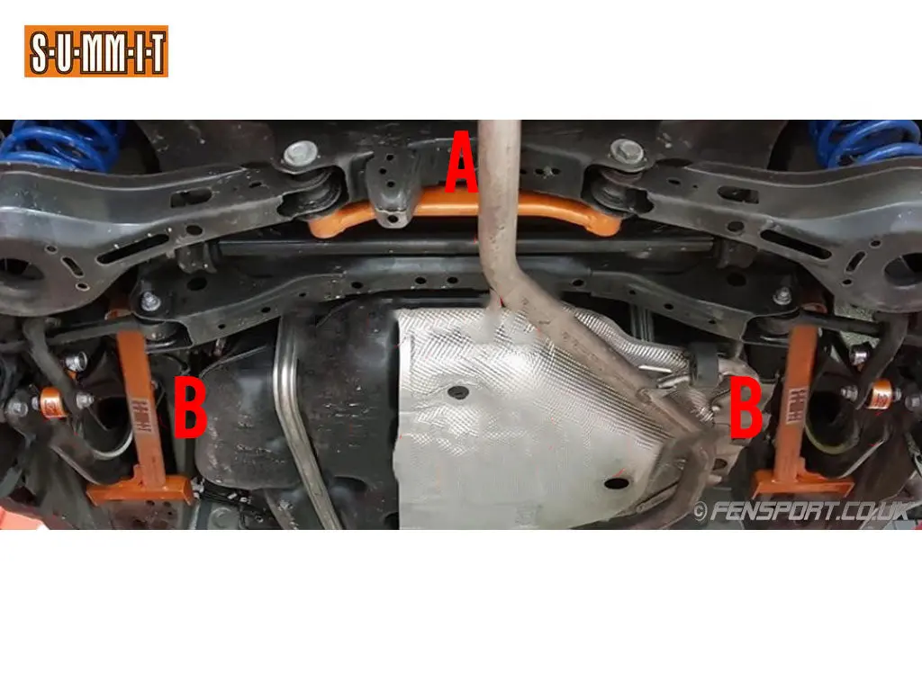 Summit - Rear Lower Brace - 3 Point - C-Hr 1.8, 2Wd & 4Wd, Corolla Gr Sport 2