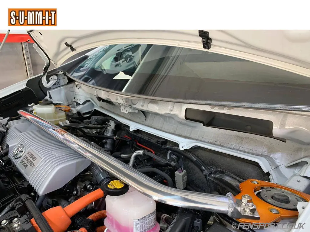 Summit - Strut Tower Brace - Front - Polished - Prius Mk4 W50 1