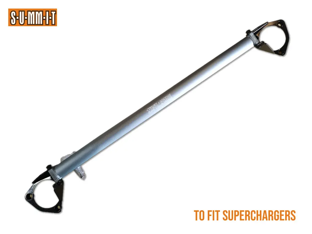 Summit Front Strut Tower Brace - Graphite - 2 Point With Brake Stopper - Gt86 & Brz Top Mount Supercharger 1