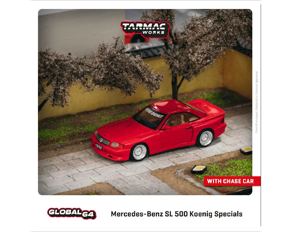 Tarmac Works 1:64 Mercedes-Benz Sl 500 Koenig Specials – Red – Global64 1