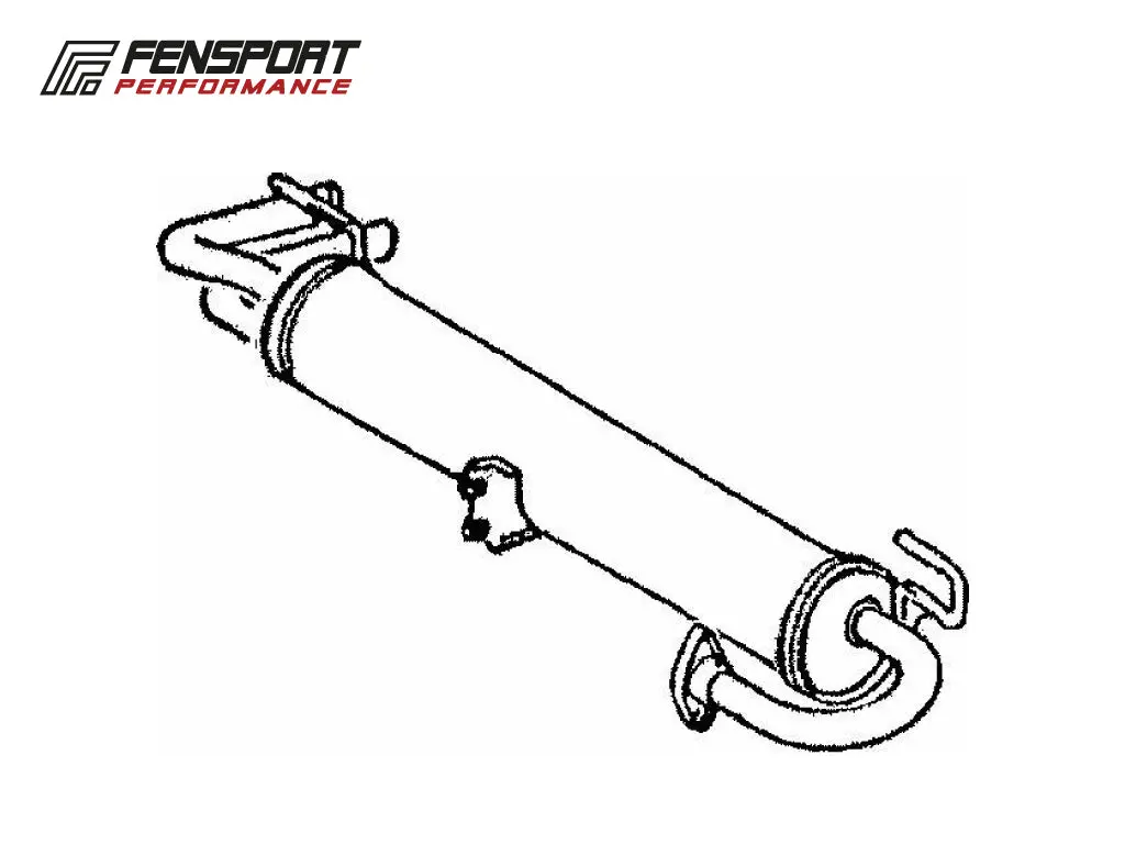 Rear Exhaust Silencer - Mr2 Mk1 Aw11 1