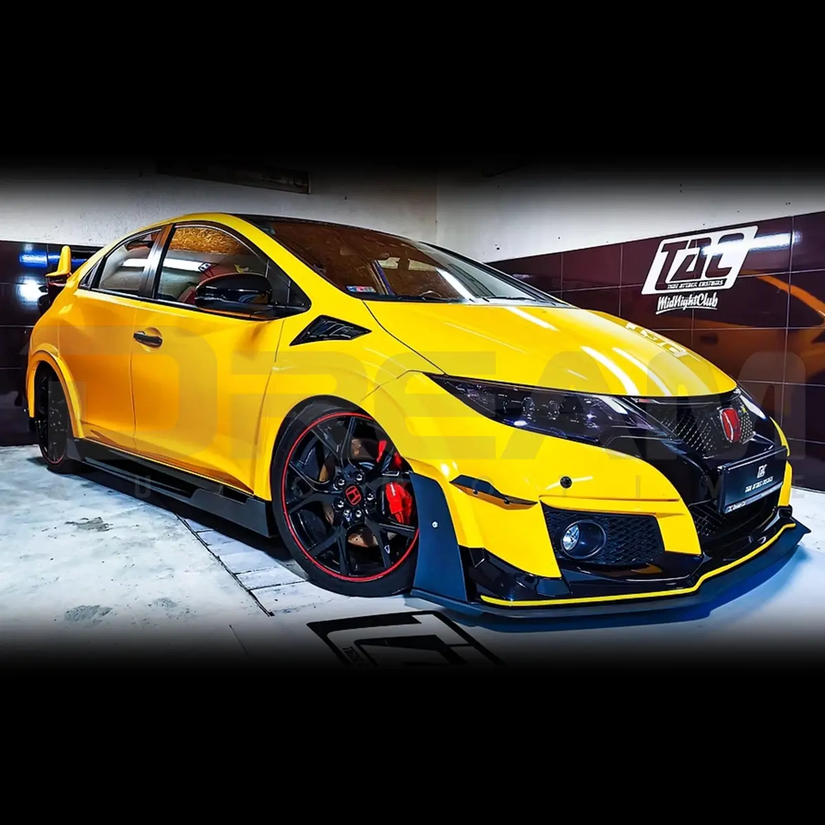 Teamrspeed | 400Rr Full Splitter And Diffuser Kit | Honda Civic Type R | Fk2 2.0T K20c1 | 2015-2016 1