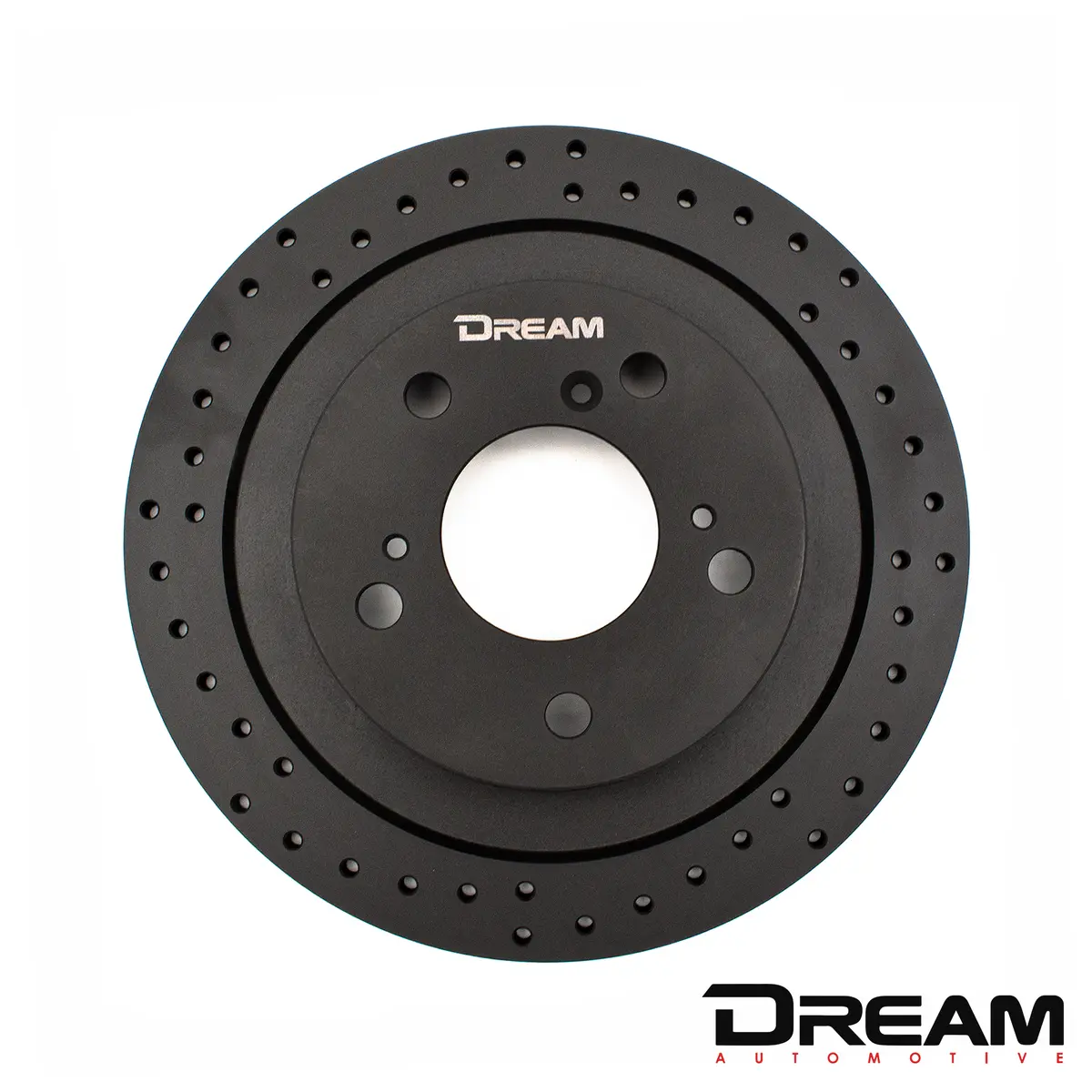 Dream Automotive Thermic Black Rear Drilled Brake Discs | Honda Civic Type R | Fk2 2.0T K20c1 | 2015+ 1