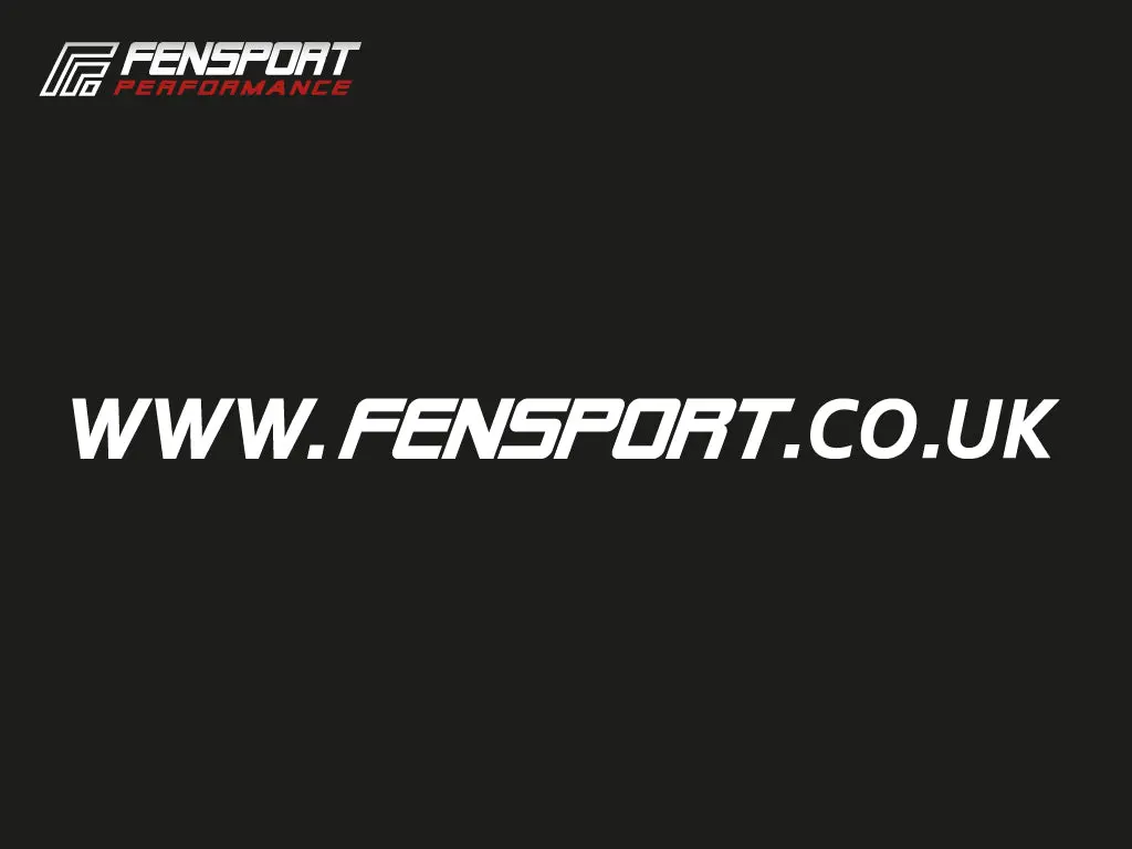 White Www.Fensport.Co.Uk Sticker (40Cm X 2.4Cm) 1