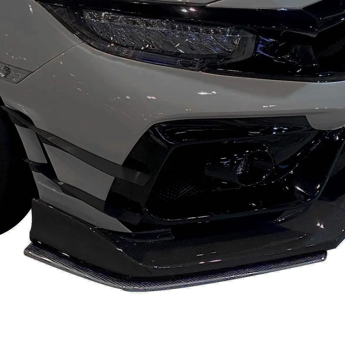 Varis Arising-Ii Front Bumper Lip Guards | Honda Civic Type R | Fk8 2.0T K20c1 | 2017+ 1