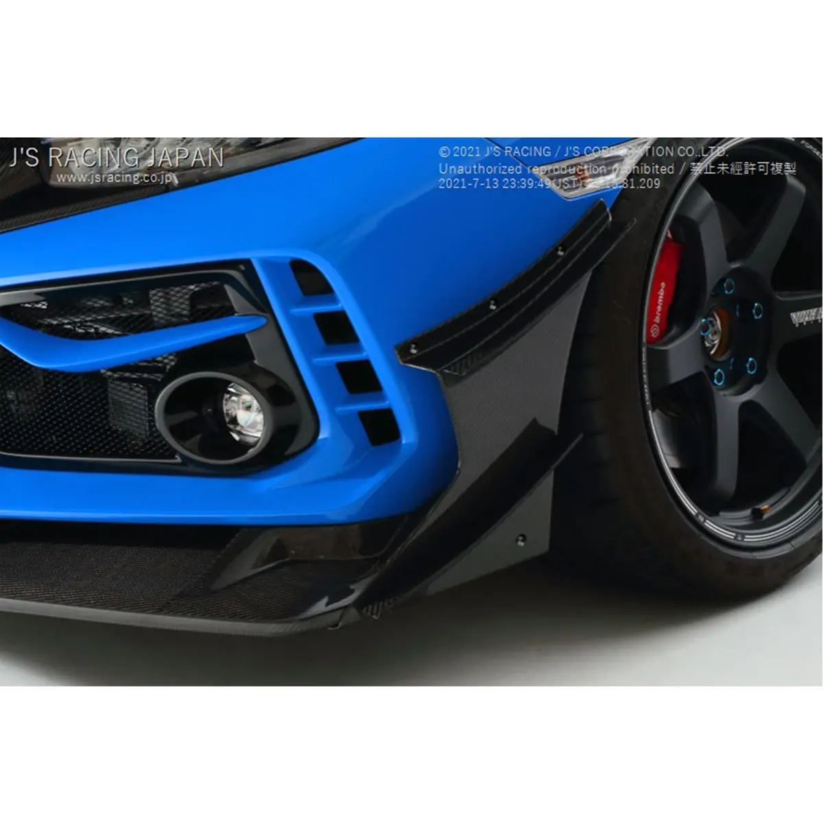 J's Racing Twin Canard For Type-S Spoiler | Honda Civic Type R | Fk8 2.0T K20c1 | 2017+ 1