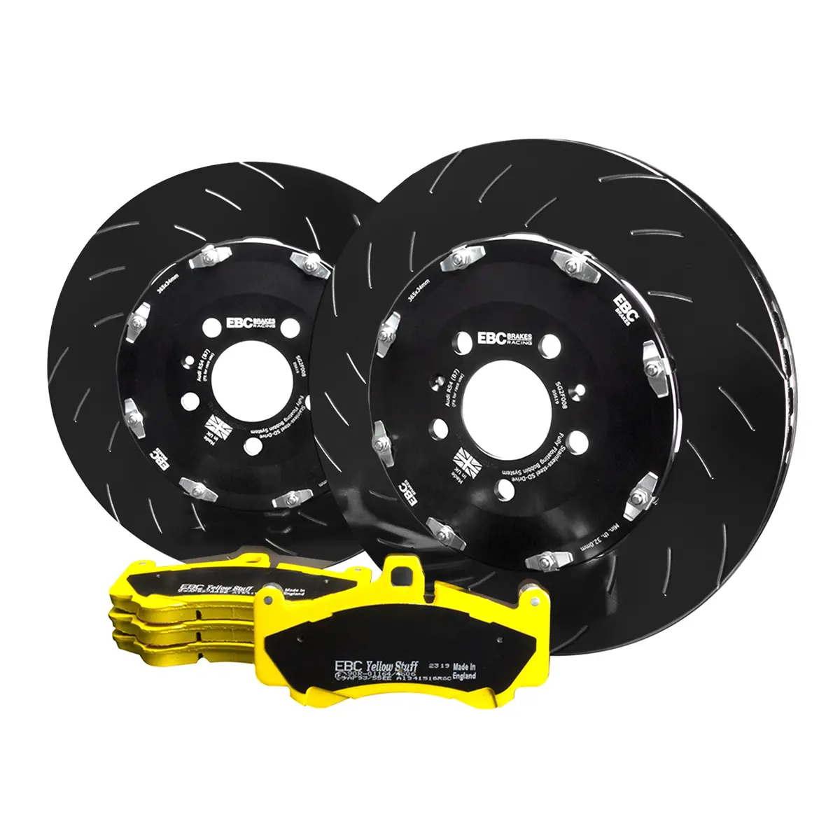 Ebc Brakes | Front 2-Piece Disc & Pad Kit | Honda Civic Type R | 2.0T K20c1 | 2015+ 1