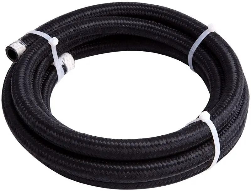 450 Series Black Braided An Hose – Lightweight -20An Ptfe Core With Flexible Cover 1