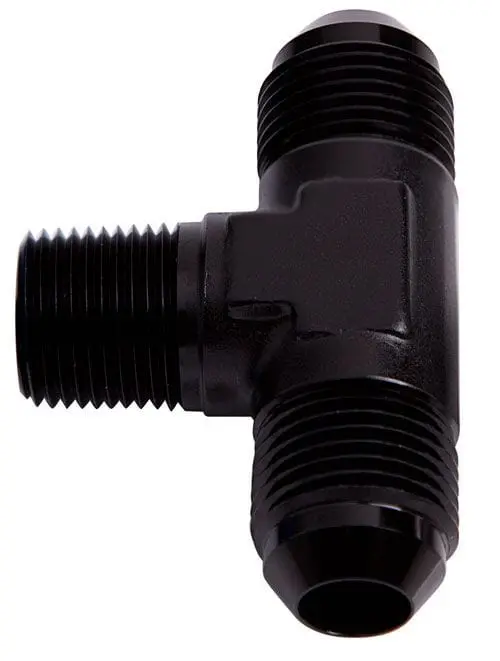 Af825-08Blk 3/8" Npt To -8An Side-Outlet Tee Fitting 1