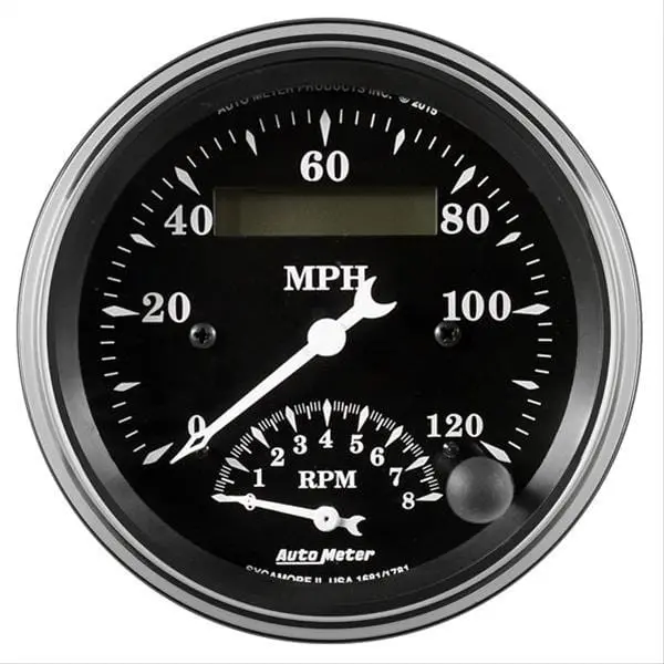 Autometer Old Tyme Black Analog Gauge Kit – 5-Piece Set (Model 1781) 1