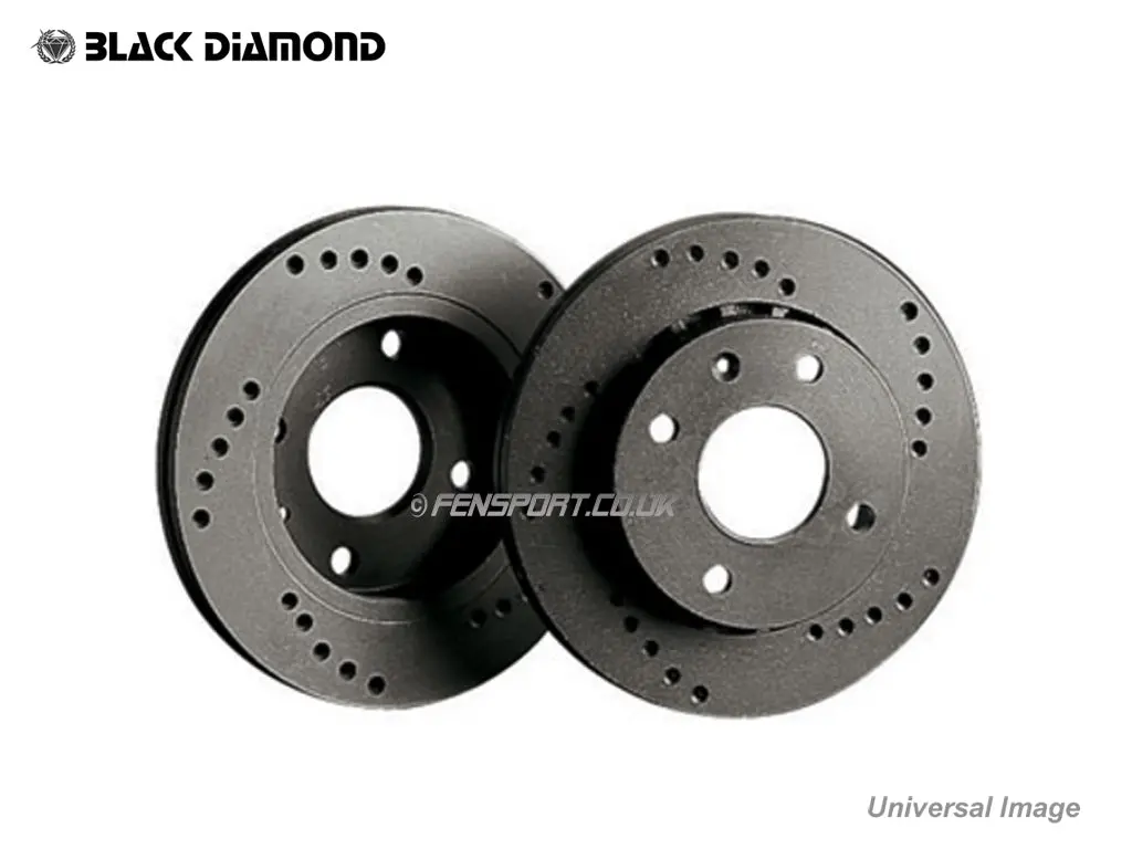 Brake Discs - Rear - Cross Drilled - Mr2-2E 14 Inch 1