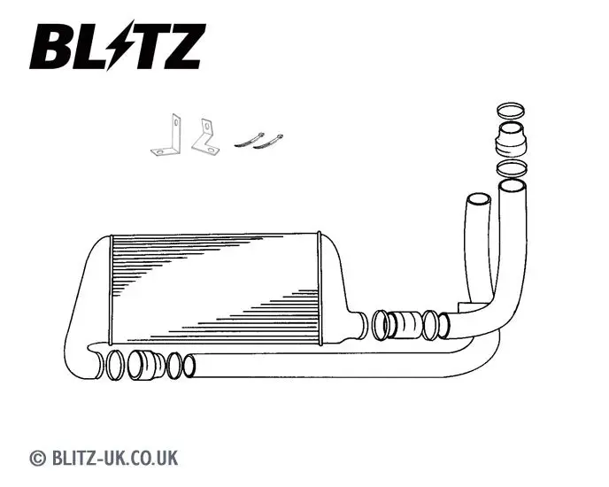 Blitz Standard Edition Intercooler - 23100 - Skyline Skyline Gts R33 & Gtt R34 1