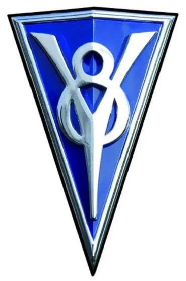 Bob Drake V8 Chrome Grille Emblem – Authentic Restoration Badge For Classic Fords 1