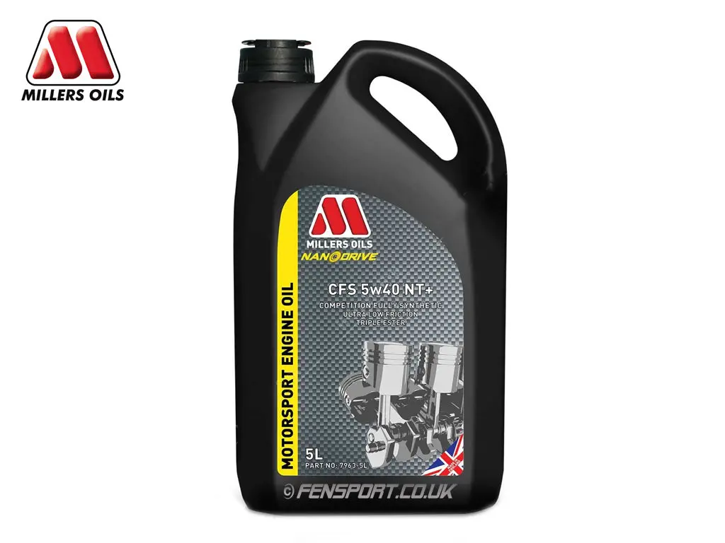 Millers - Nanodrive Fully Synthetic Engine Oil With Nano Tech - Cfs 5W40 Nt+ - 5 Litre 1