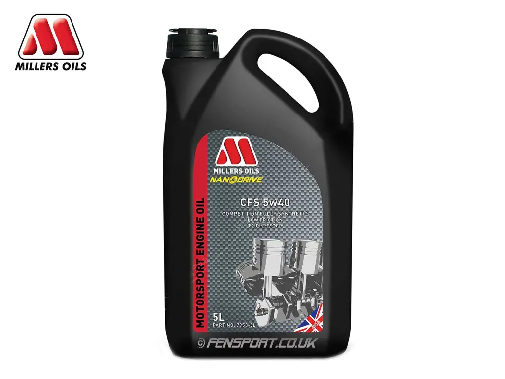 Millers - Fully Synthetic Engine Oil - Cfs 5W40 - 5 Litre 1